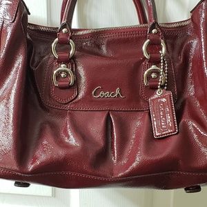 COACH cherry red Ashley satchel